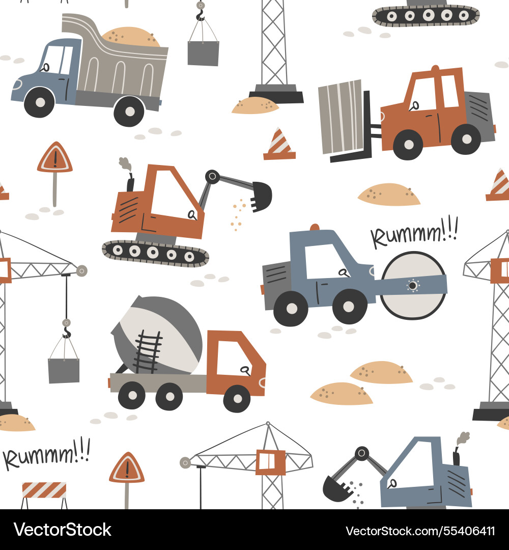 Seamless pattern with building equipment Seamless pattern with building equipment vector image