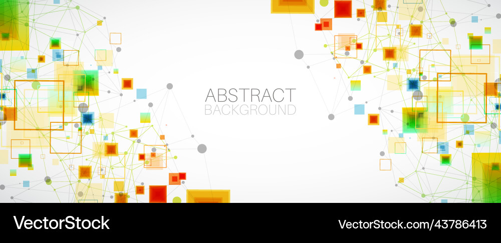 Abstract background with plexus effect vector image