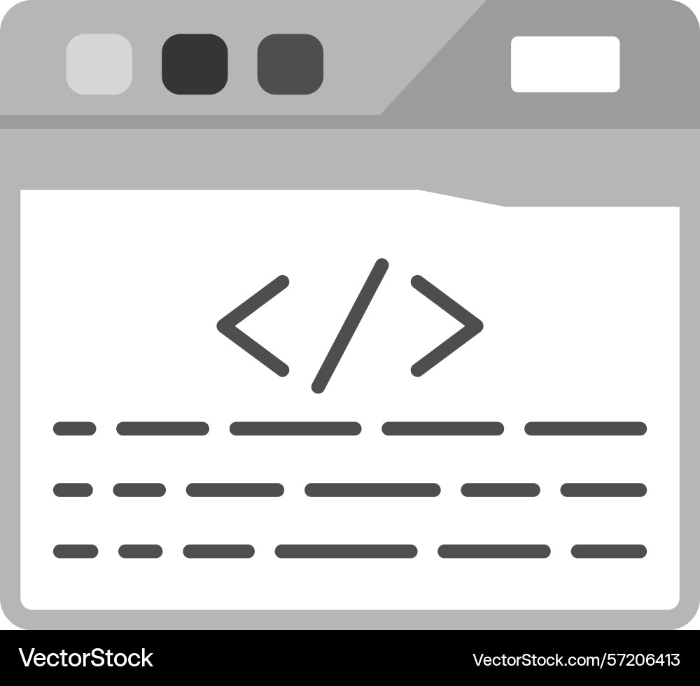 Coding icon vector image