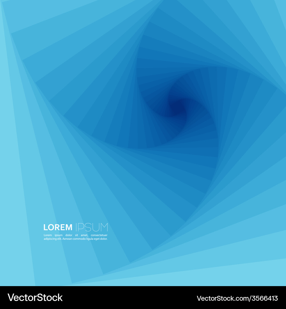 Techno abstract background with spiral and twist vector image