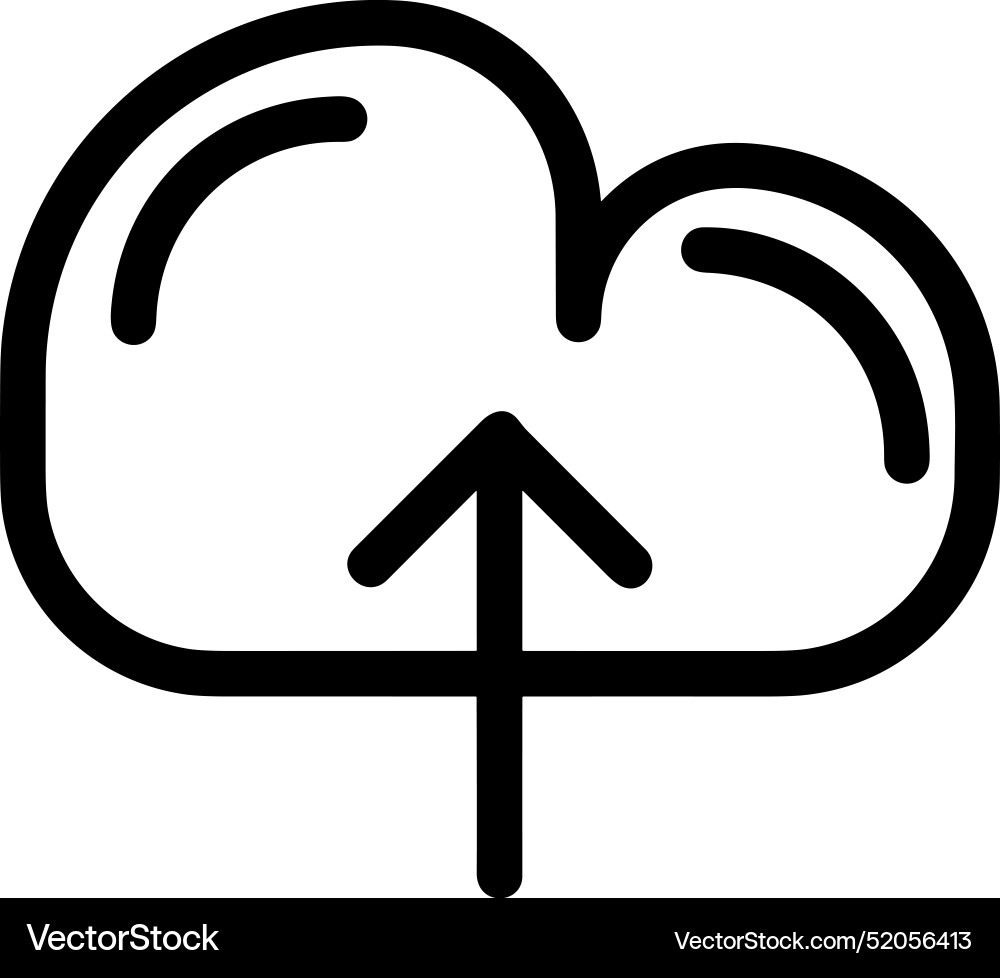 Upload outline icon symbol image Vector Image
