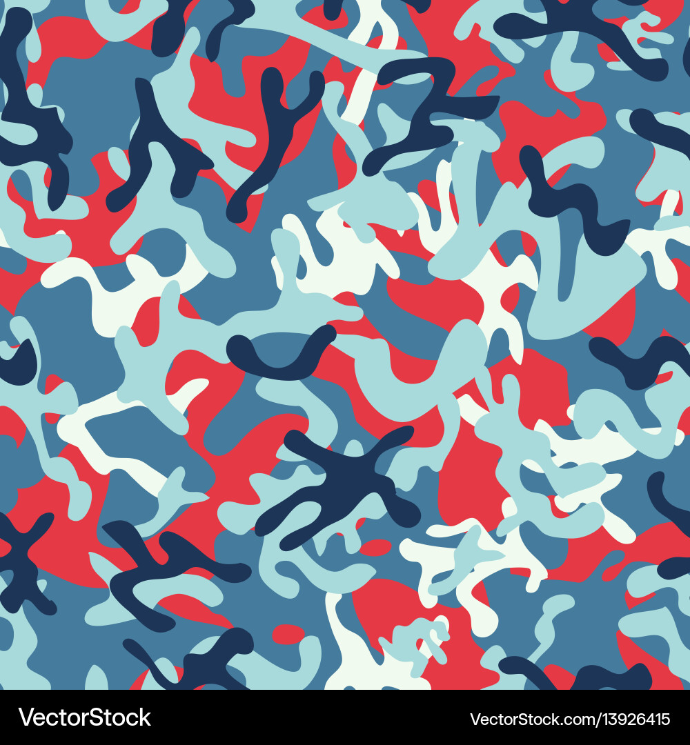 Creative woodland camouflage seamless patterns Creative woodland camouflage seamless patterns vector image