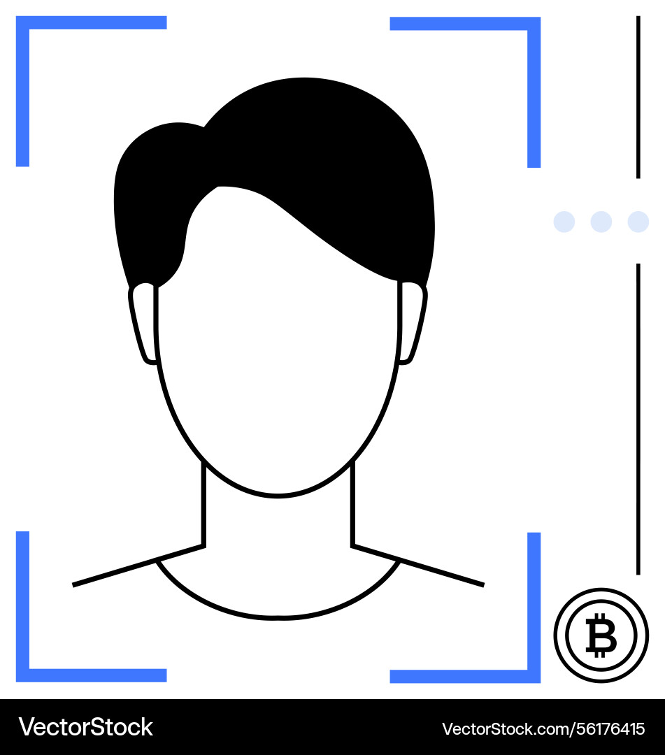 Digital identity verification with modern Digital identity verification with modern vector image