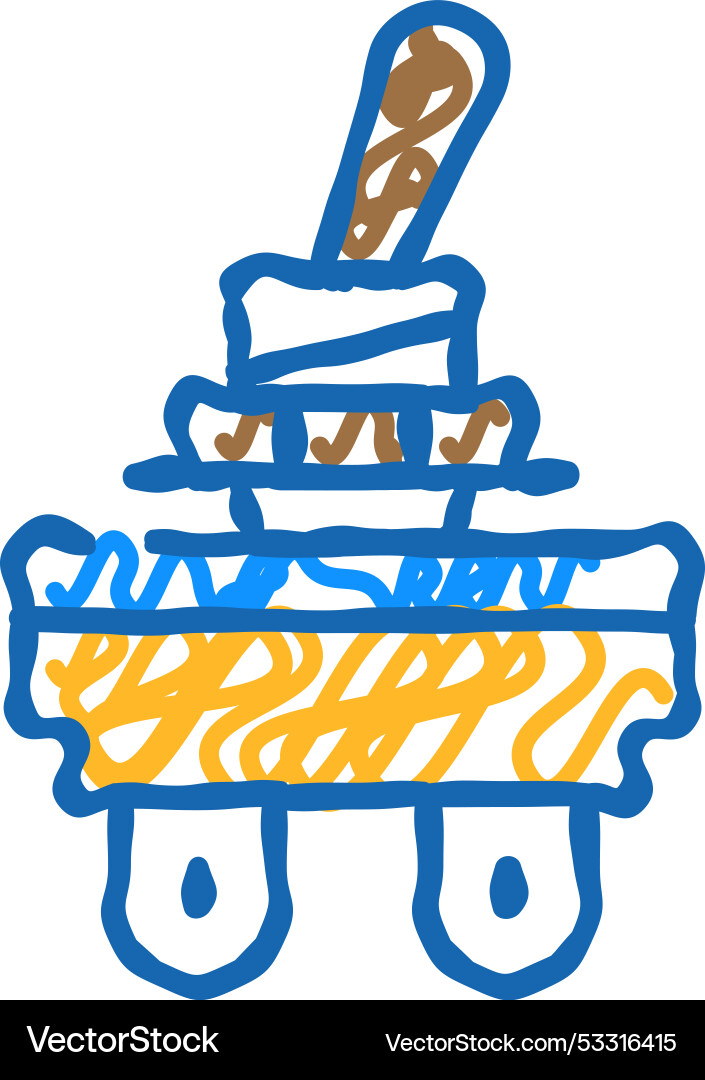 Toggle switch icon doodle Royalty Free Vector Image