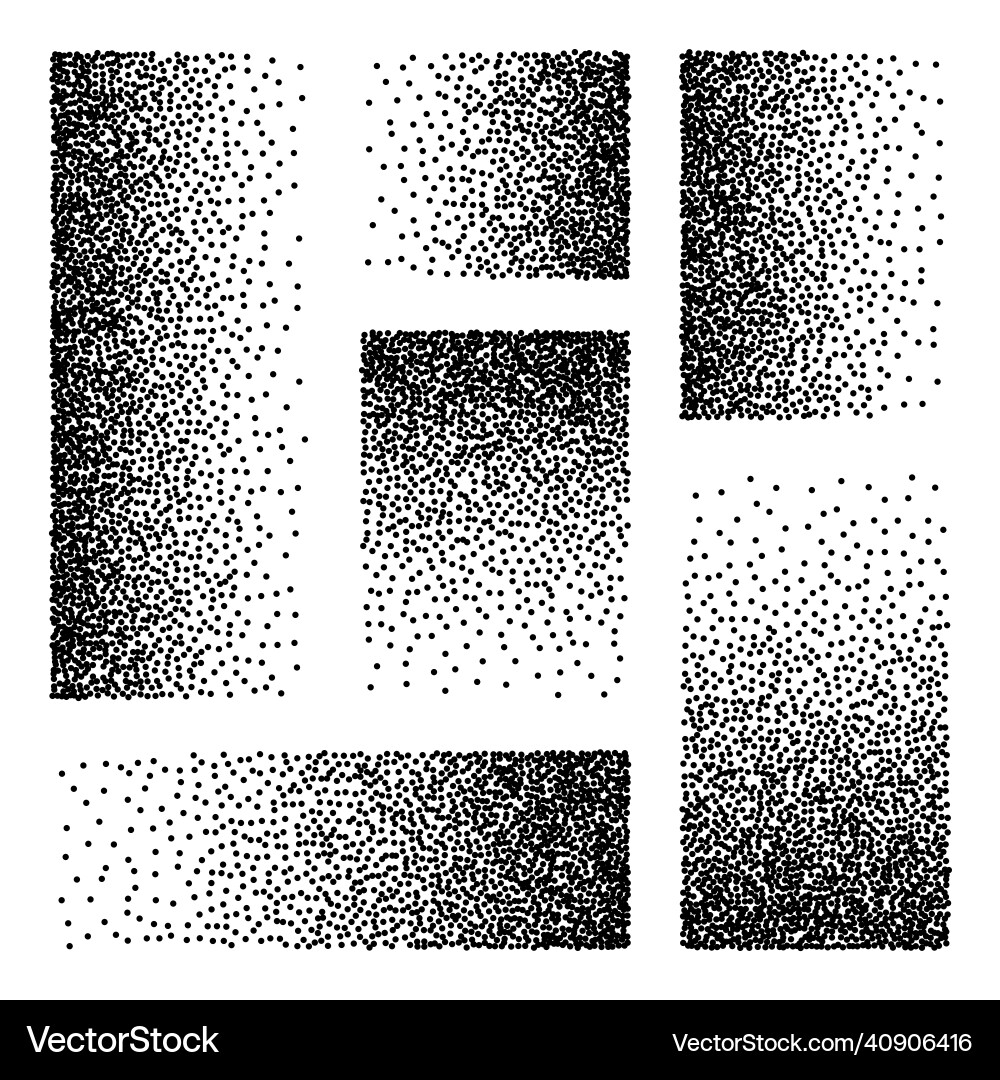 Dotted Rectangular Stipple Pattern vector image