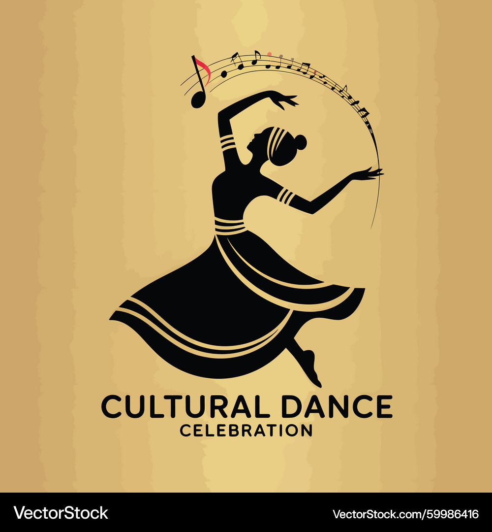 Elegant Woman Dancing Silhouette – Royalty-Free Vector | VectorStock, image size:1000x1080