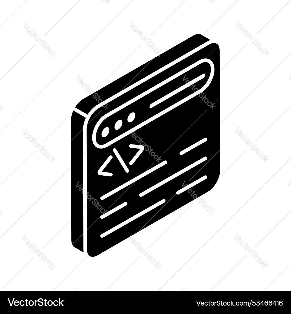 Website coding vector image