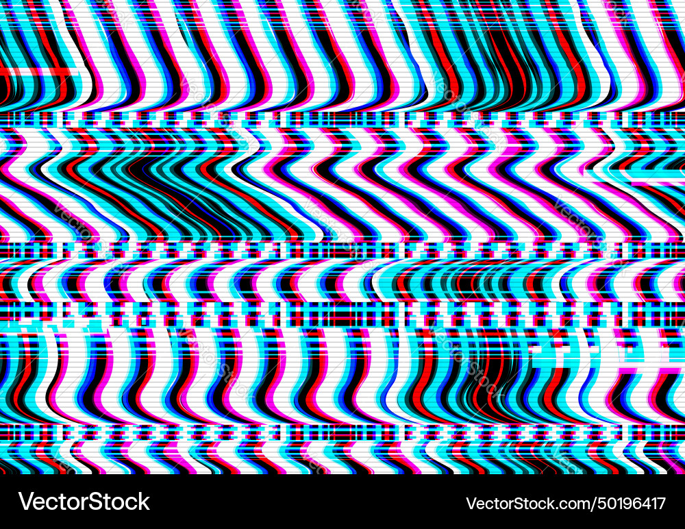 Digital noise glitch abstract background vector image