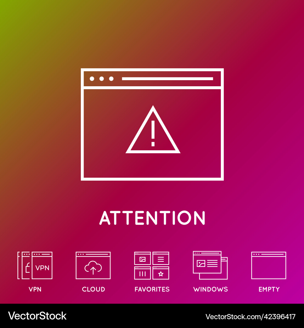 Set of minimal browser developing app and coding Set of minimal browser developing app and coding vector image