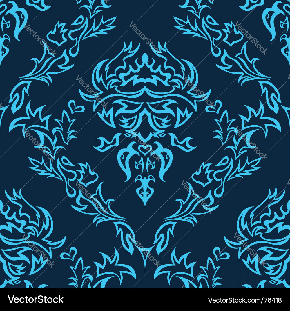 Damask background Vector Image