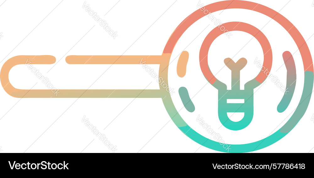 Idea and innovation search icon design generative Vector Image