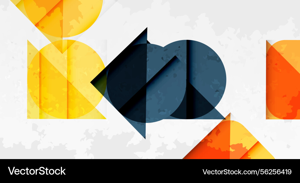 Abstract geometric composition overlapping shapes Abstract geometric composition overlapping shapes vector image