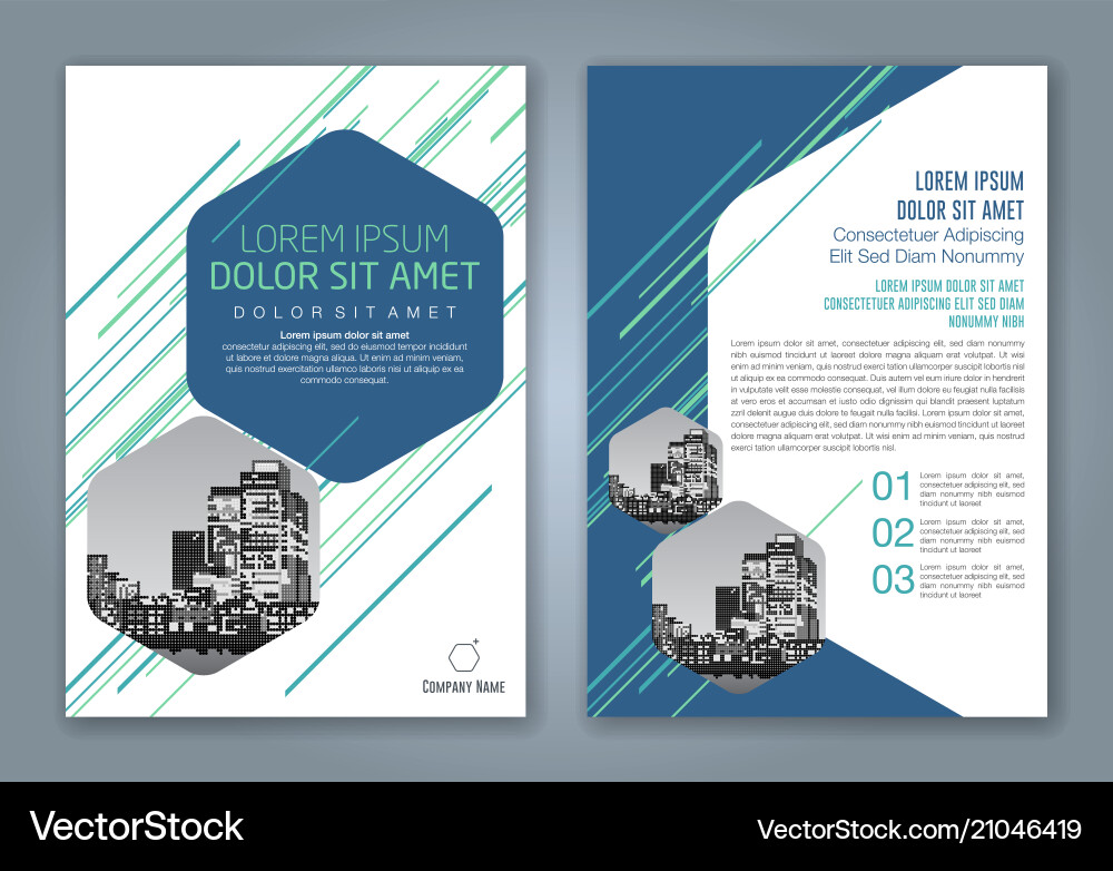 Abstract minimal geometric shapes polygon design Vector Image