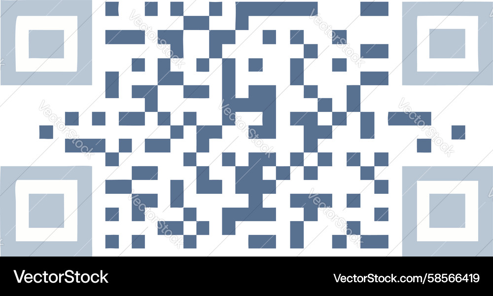 Abstract QR Code Pattern Vector Image