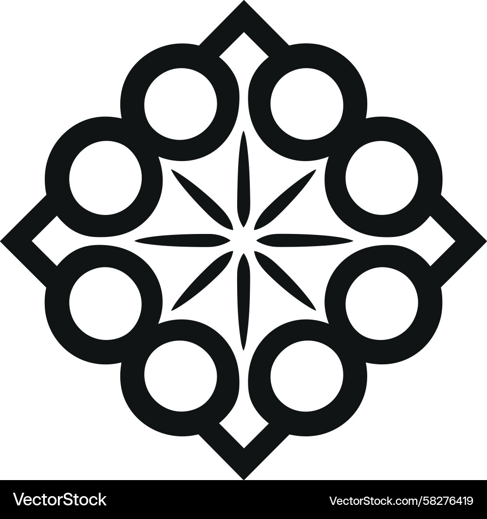 Complex Circular Pattern Vector Image