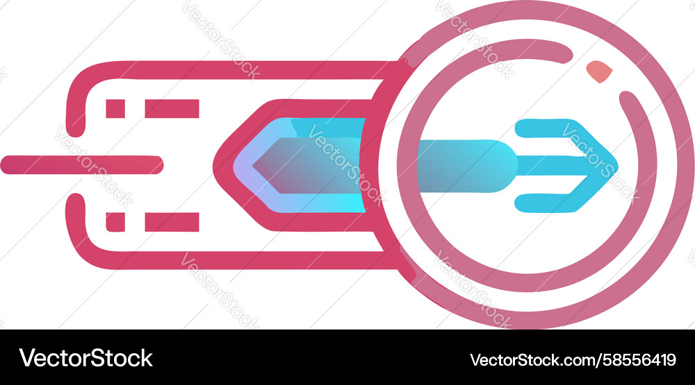 Speedy Data Flow Icon Vector Image