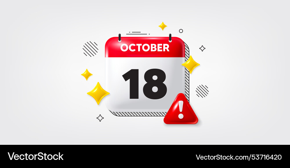 18th day of the month icon event schedule date 18th day of the month icon event schedule date vector image