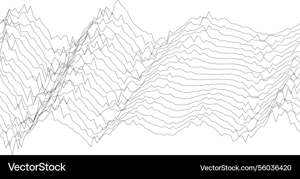 Abstract waveform pattern design for modern Vector Image