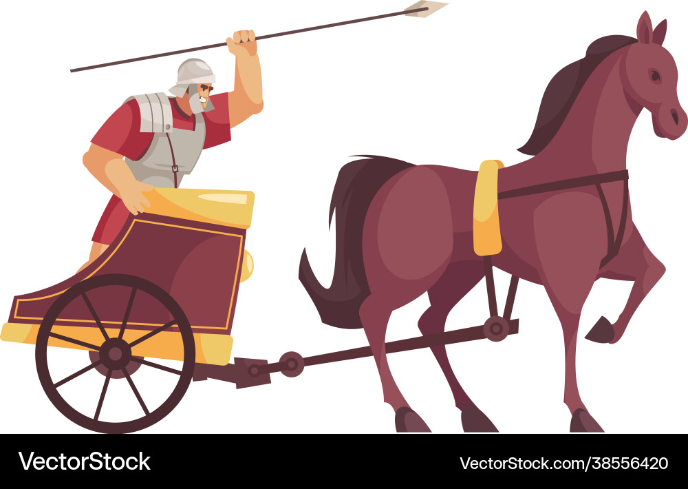 Cartoon gladiator icon Cartoon gladiator icon vector image
