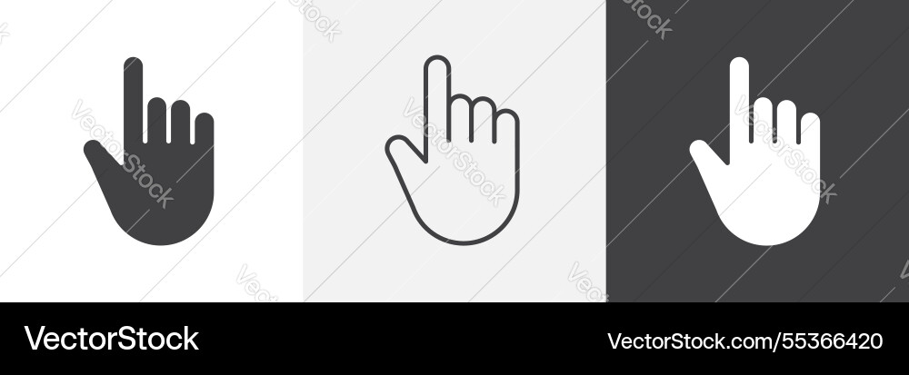 Cursor icons collection graphic designs for ui vector image