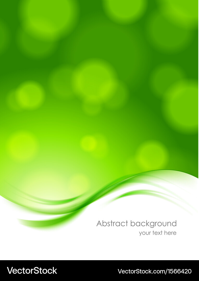 Dynamic Abstract Green Background Vector Image