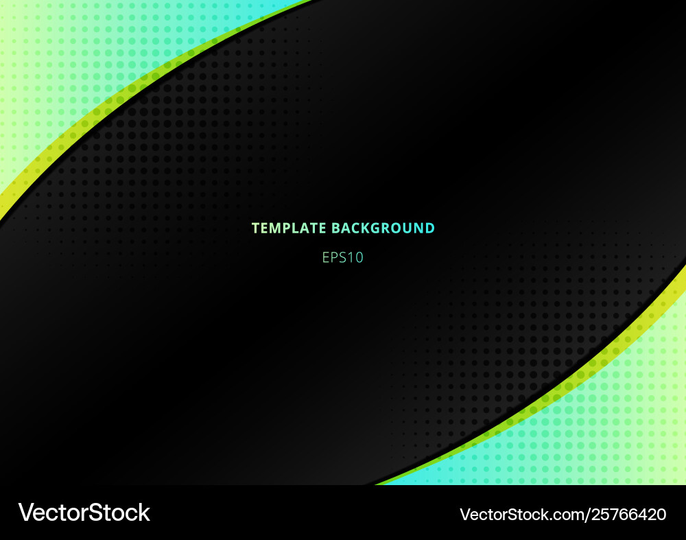 Green bright color triangle and geometric element Vector Image