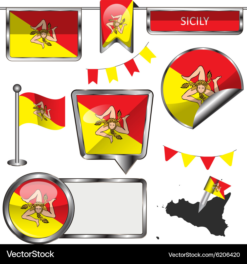 Sicily Flag Sicilian Vector Images (31)