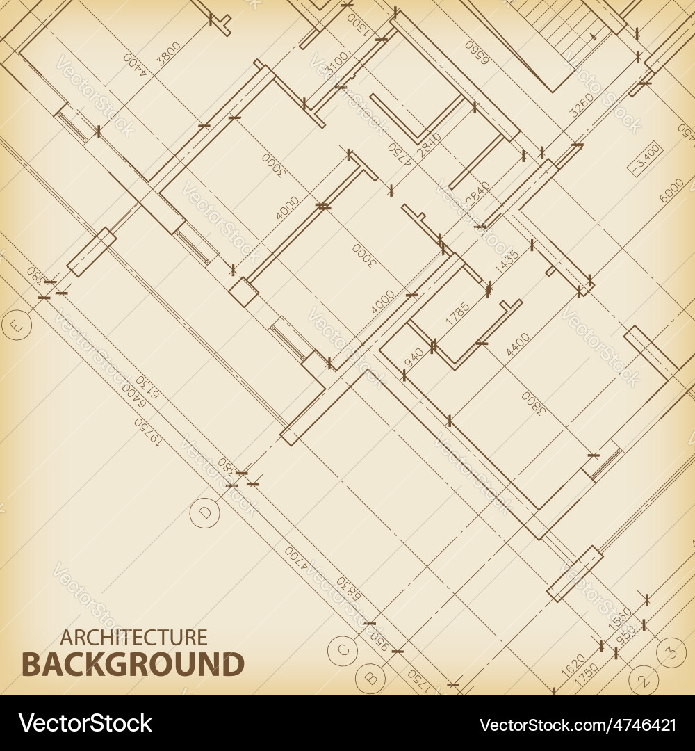 Blueprint Architectural Background vector image