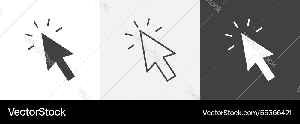 Cursor icons collection graphic designs for ui Cursor icons collection graphic designs for ui vector image