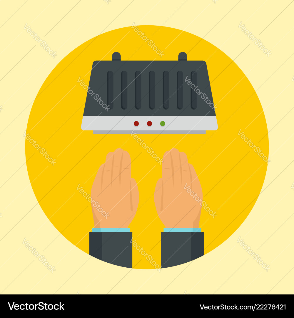 Hand dryer concept background flat style Hand dryer concept background flat style vector image