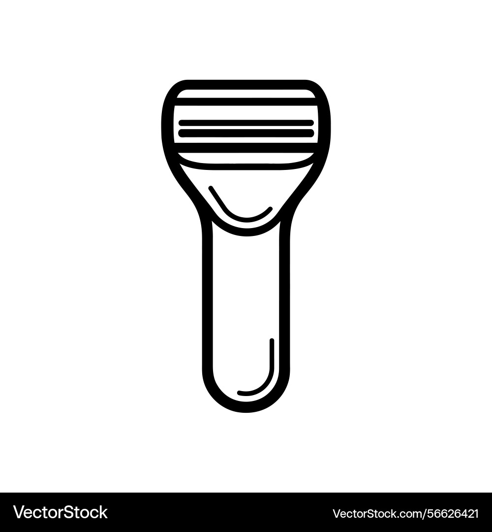 Minimalist razor icon with rounded lines Vector Image