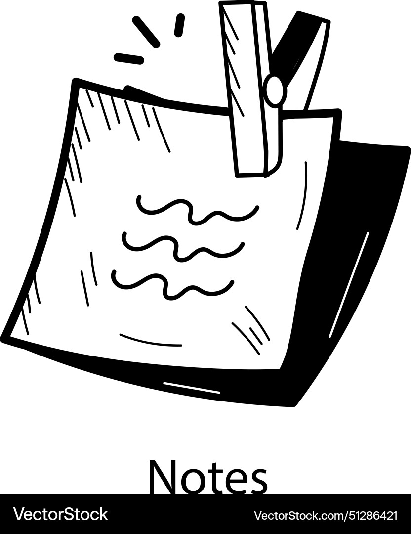 Notes vector image