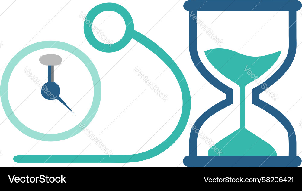 Precise Time Flow Icon Vector Image