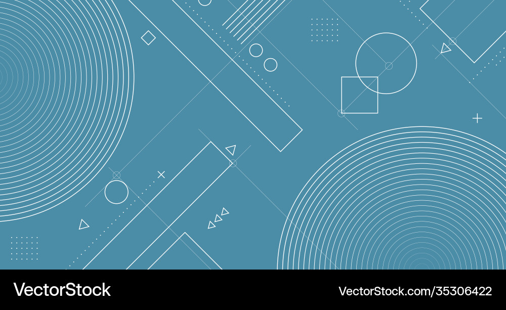 Abstract line geometric pattern elements artwork vector image