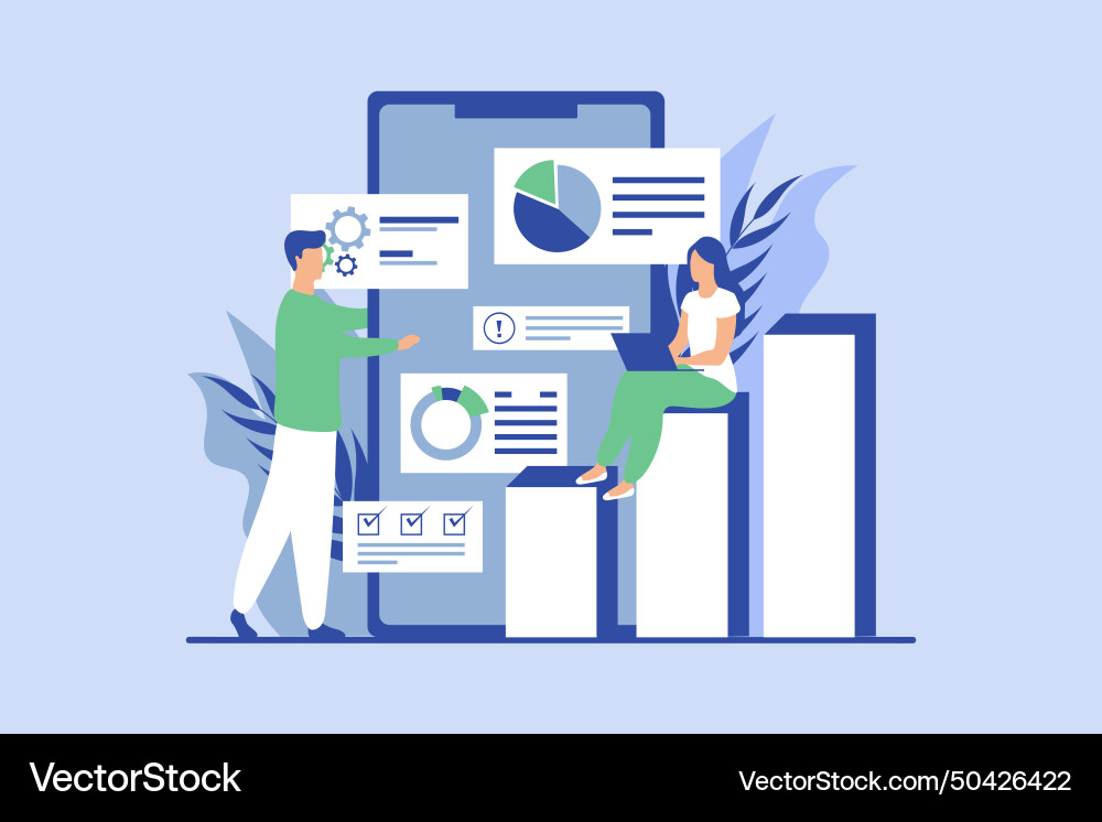 Business discussion flat design Business discussion flat design vector image