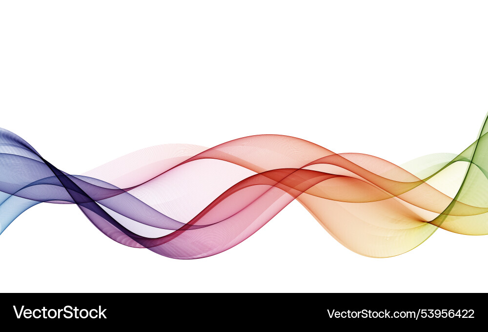 Iridescent undulating lines the flow Vector Image