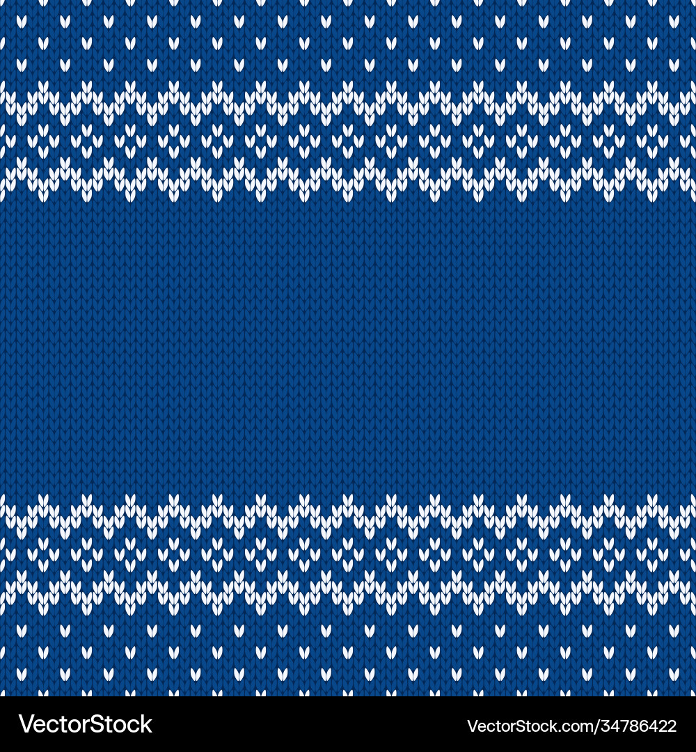 Knitwear seamless texture template with empty Knitwear seamless texture template with empty vector image