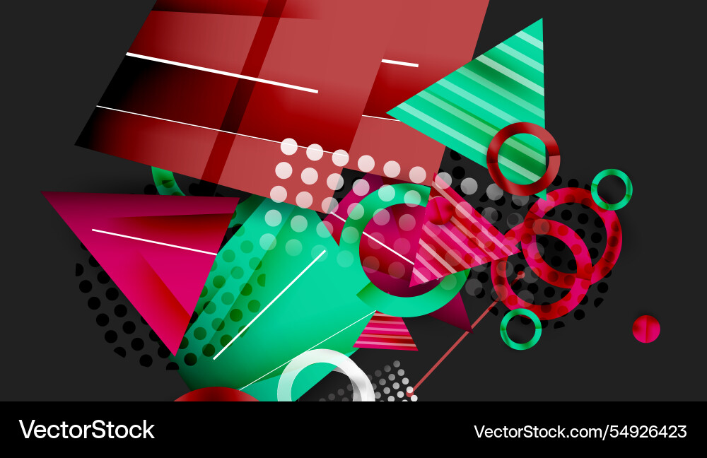 Abstract background geometric design with colorful Abstract background geometric design with colorful Vector Image