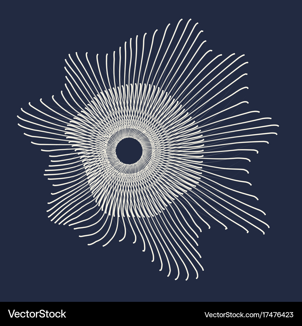 Abstract background with dynamic waves vector image