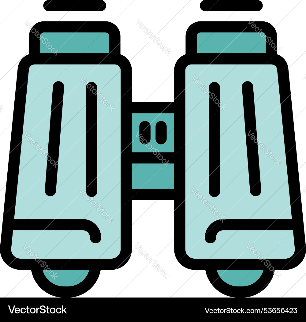 Binoculars icon representing searching and finding Binoculars icon representing searching and finding vector image