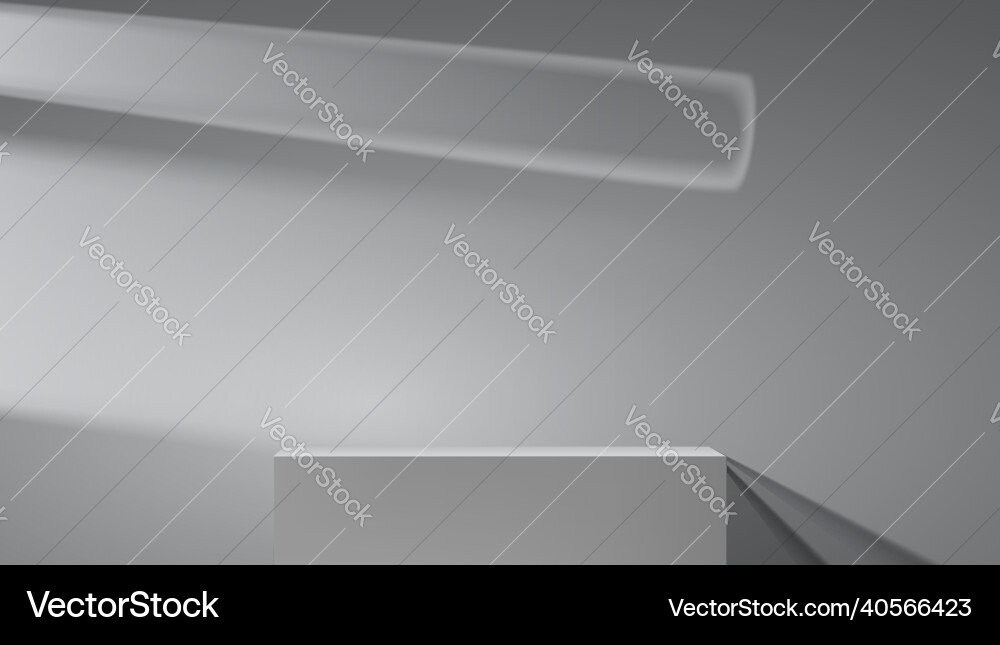 Grayscale studio background with light from window Grayscale studio background with light from window vector image