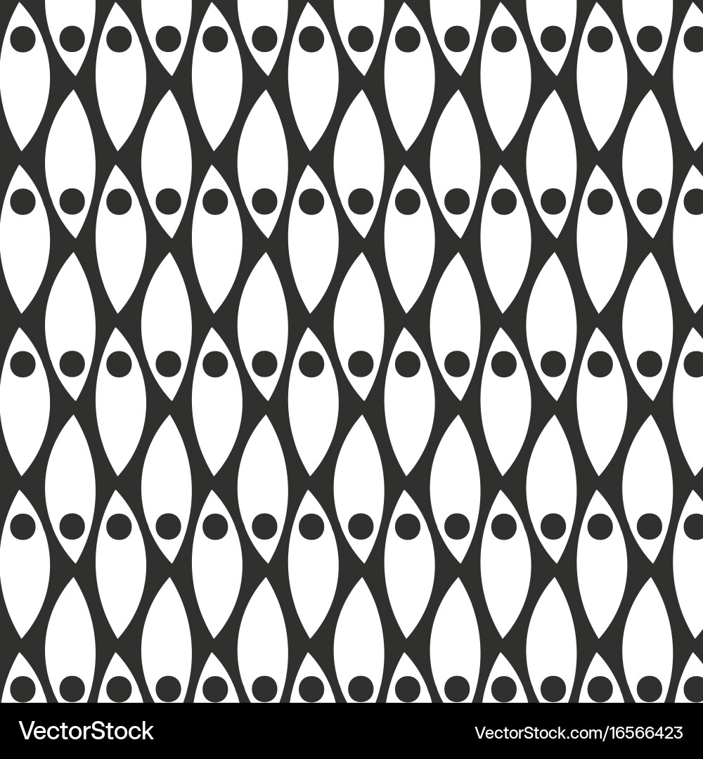 Monochrome Repeating Pattern Vector Image