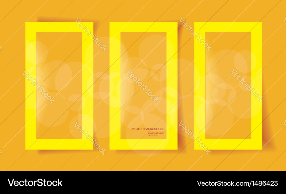 Set of frames with different shadows vector image