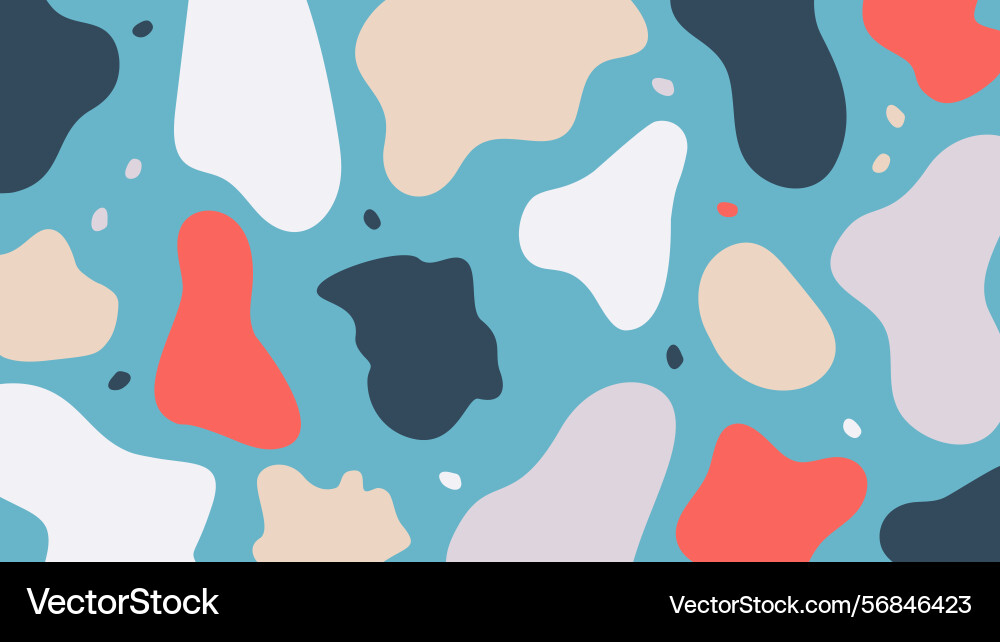 Vibrant abstract colorful blob background Vibrant abstract colorful blob background vector image
