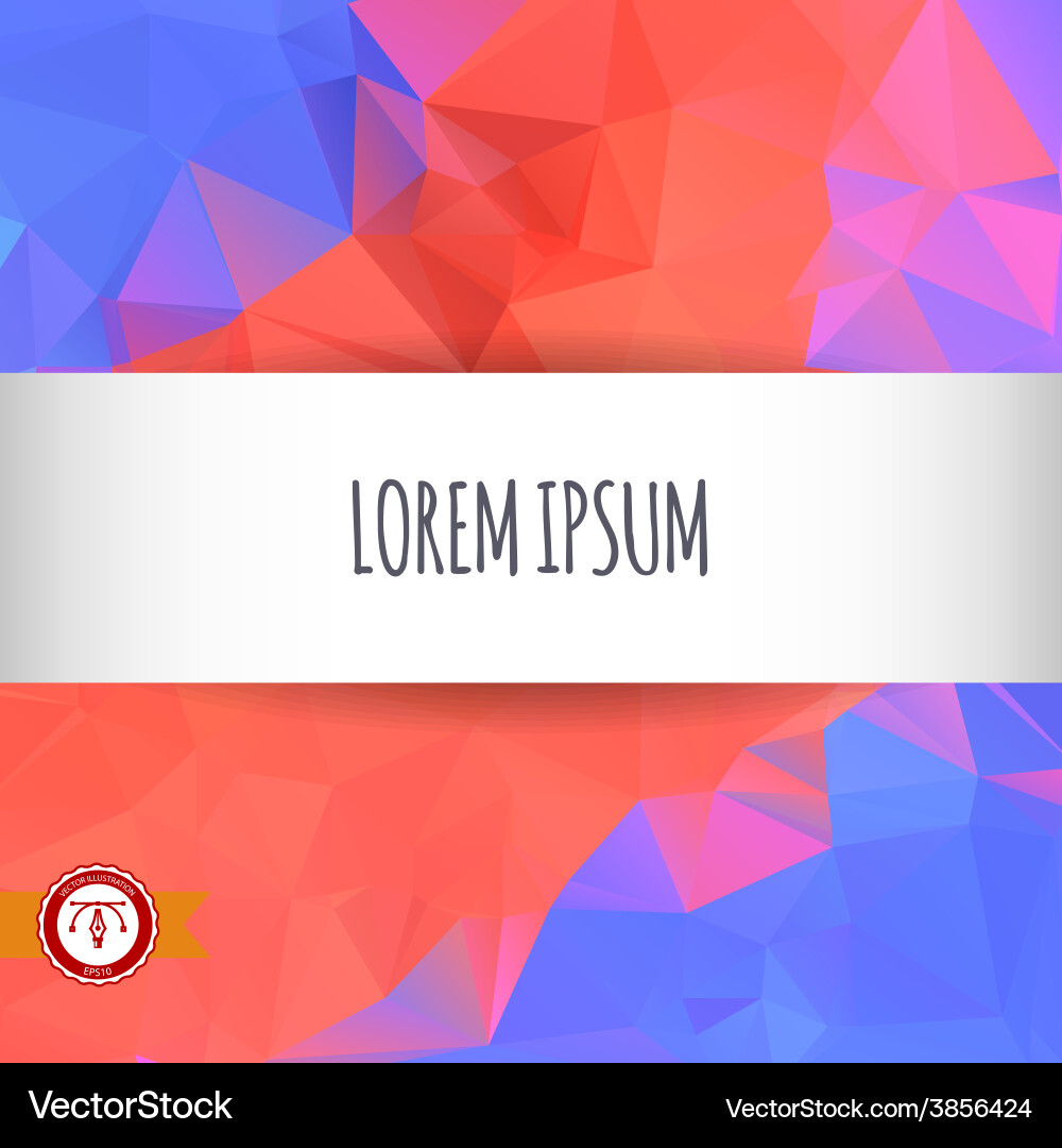 Abstract colorful triangles background vector image