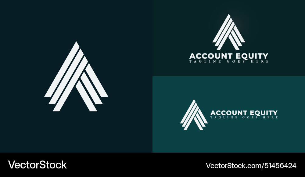 Abstract initial triangle letter ae or ea logo Vector Image