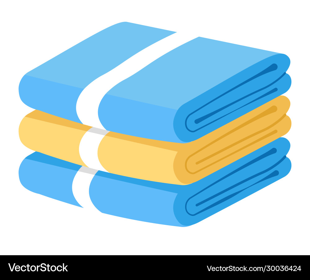 Bath towels stack bathroom textile objects pile