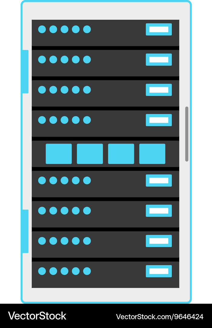 Computer server icon Vector Image