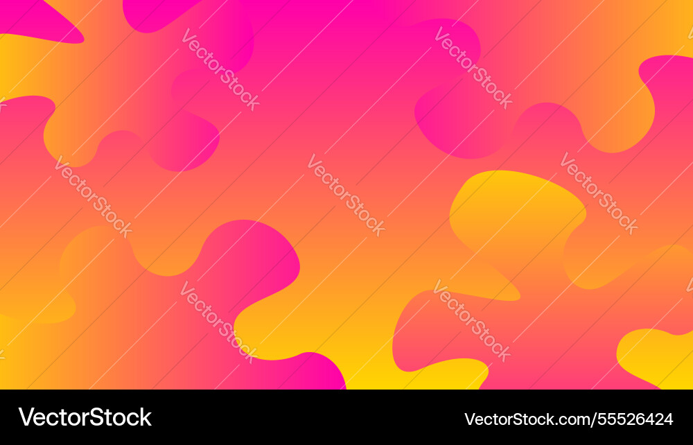 Orange pink gradient with blob free form shape Orange pink gradient with blob free form shape vector image