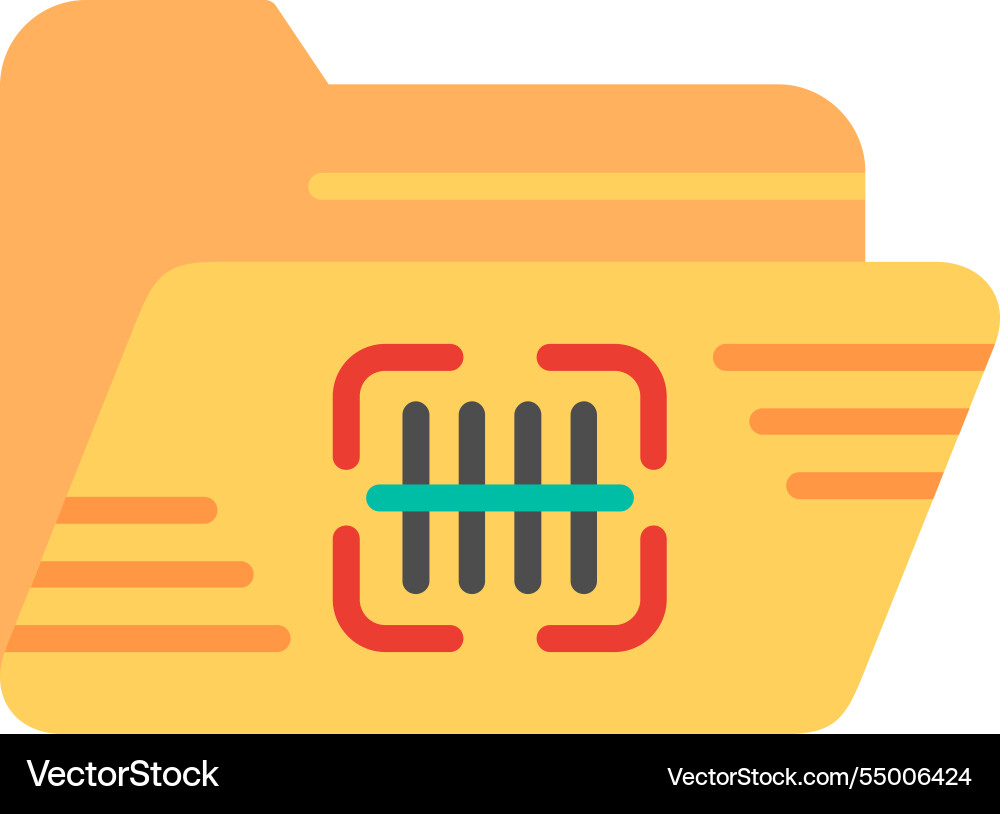 Scan flat icon design Vector Image
